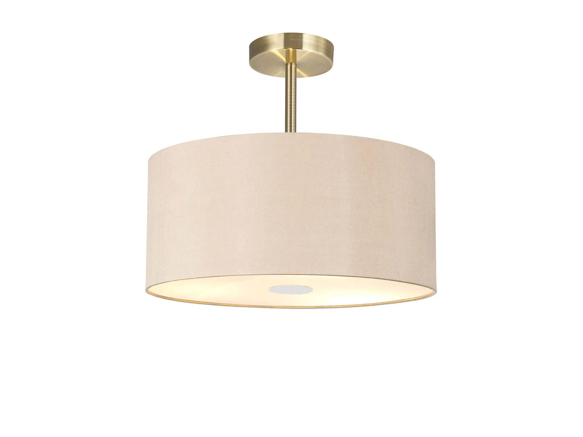 Universal 40cm Frosted Acrylic Diffuser Chrome Centre White D0319  Deco Universal